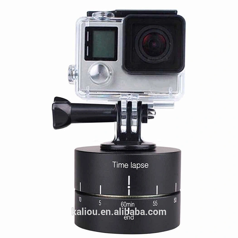 Kaliou Time Lapse Stabilizer 360 Degrees 60min Panning Rotating Time Lapse Stabilizer Tripod for GoPros/ Xiaoyi Cameras