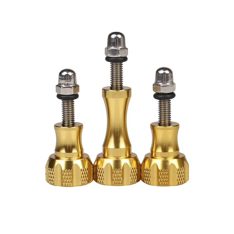 Kaliou Aluminium Go pro Mount Adapter Long Knob Bolt Nut Thumb Screw Cap Bolt Adjust Pivot for GoPros 7 6 5 4 3 2 Sj4000 SJ5000