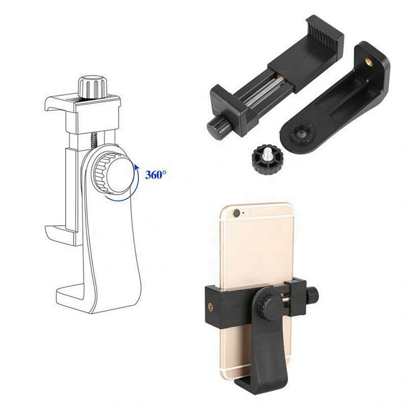 Universal 360 Degree Rotating Support Stand Phone Clip Holder Selfie tripod Bracket Mount for Smartphone live Streaming