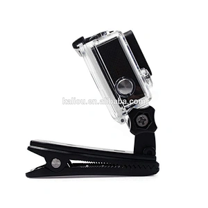 Kaliou Camera Accessories Waterproof clip 360 Rotatable Clip Mount Belt Knapsack Backpack Clamp For Gopros Hero3+/3/2/1