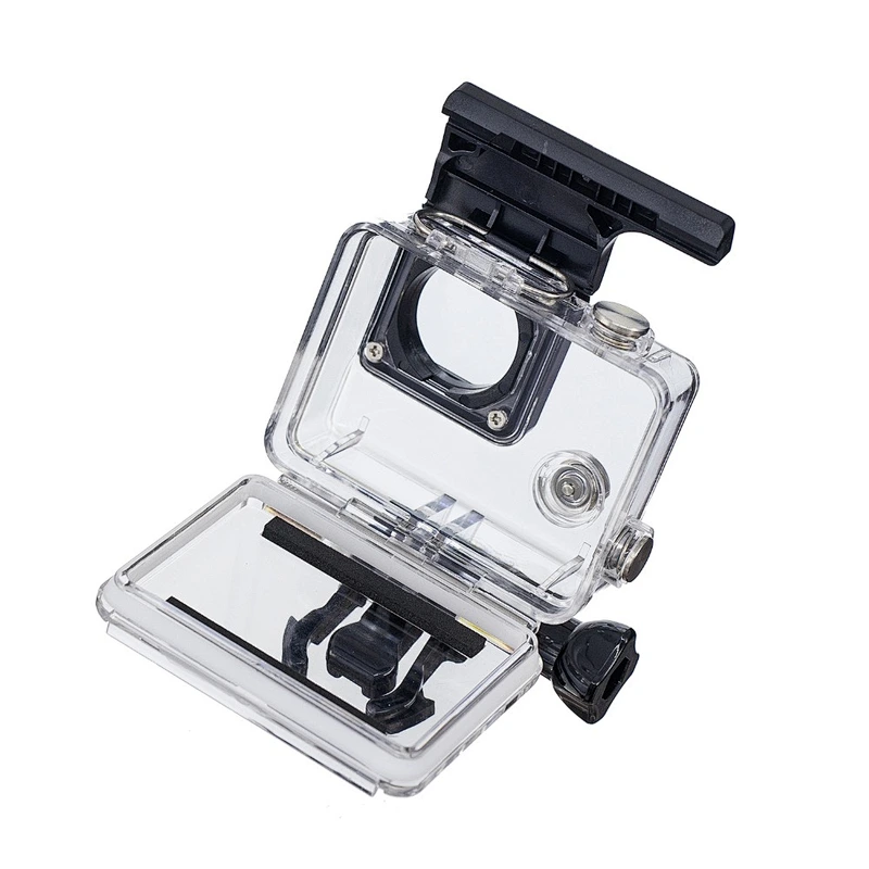 Kaliou High Quality Protective Protection Transparent Waterproof Housing Case for Goprohero4 with Screw Camera Mounting Buckle