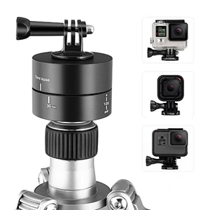 360 Degrees Panning Rotating Time Lapse Stabilizer Tripod Adapter for Gopros DSLR Sports Cameras Mobile phone 60/120 Minutes