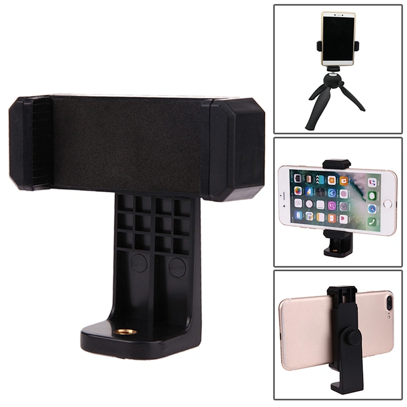 2018 Cell Phone Stand Vertical Bracket Smartphone Clip Holder 360 Adapter Tripod Mount for iPhone Samsung Selfie live show