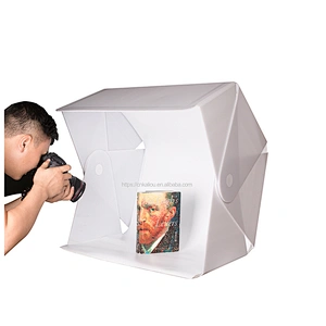 Kaliou 2019 Hot New Folding Foldable Mini Photo Studio Light Box 60cm LED Photo Box for E-commerce Photo Taking