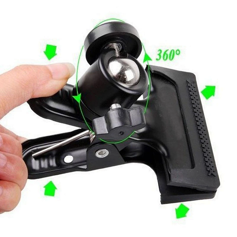 Kaliou Adjustable quick release plate 1/4 360 rotating Panoramic Aluminum Camera Tripod plate Clamp ball joint head super clamp