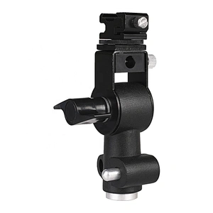Kaliou Hot Shoe Swivel Mount Photo Umbrella Holder Bracket B Flash Adapter Light Stand