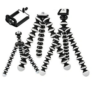 Kaliou Mini Octopus Tripod Bracket Portable Flexible Phone Holder For Go pro Camera Mobile Phone Tripods Foldable Desktop Stand
