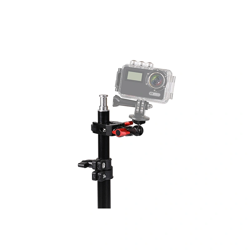 New arriving Multi-function Double Ball Head Arm Clamp For DJI Ronin Gimbal DSLR Camera+Locking Knob Kit To Mount Monitors Led