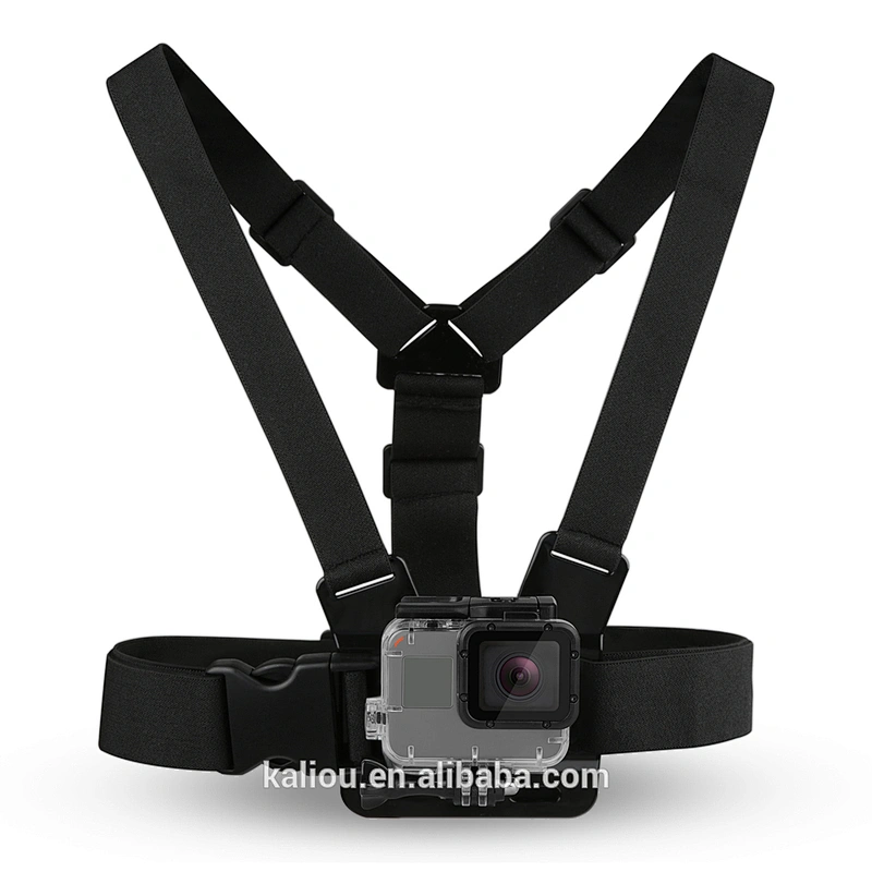 Wholesale High Quality Adjustable Elastic Belt Body Mount Chest Strap Harness for Go pro heros 6 5 4s 4 3 2 1