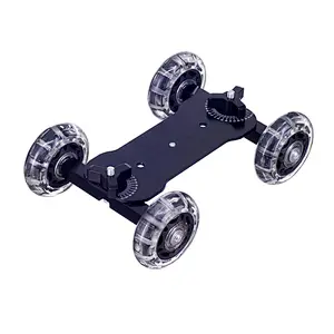 2018Table Mobile camera rail car Dolly Car and 7 inches Adjustable Articulating Magic Arm Skater Video Track Rail Stabilizer