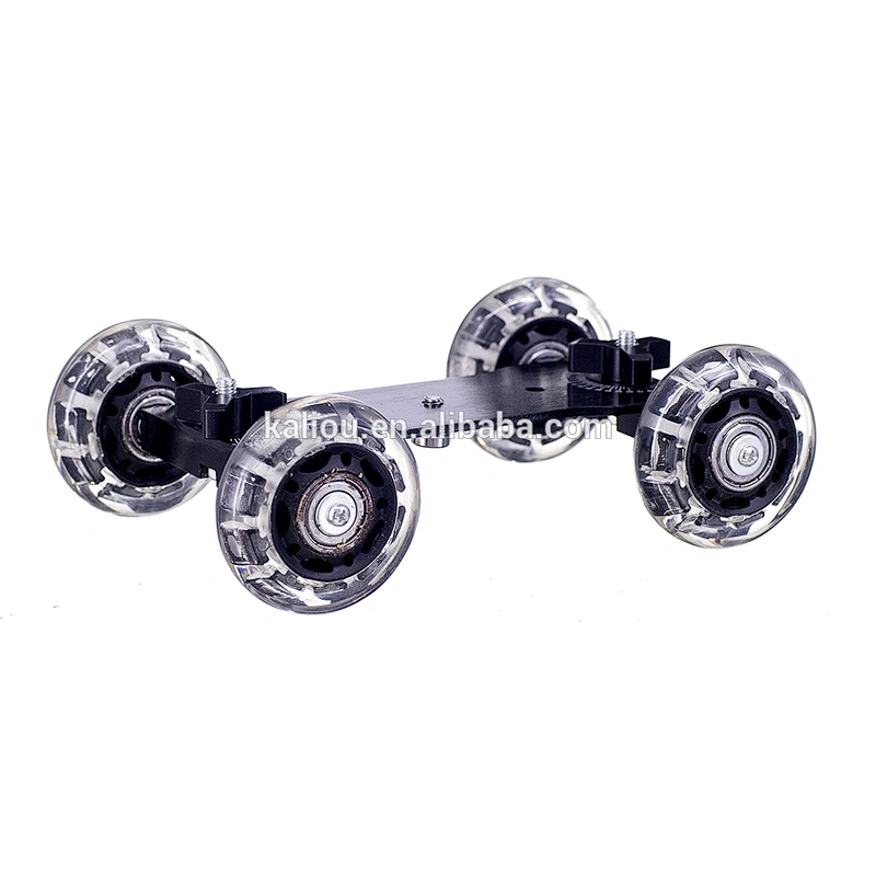 Kaliou 4 wheel DSLR Camera Slider Rail Track Stabilizer Slider Dolly Car