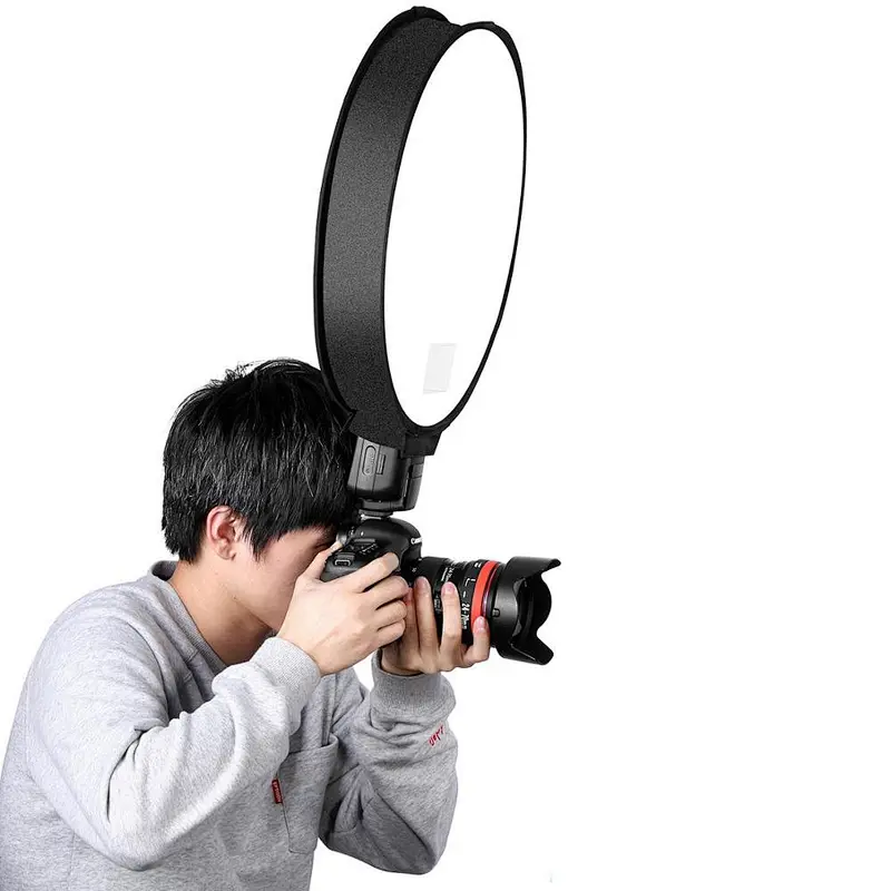 Kaliou 40cm Universal Softbox Flash Diffuser Portable Camera On-top Soft Box 8 Square Photo Studio Soft Tent for Camera