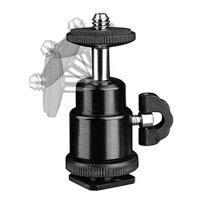 Kaliou For Camera Tripod LED Light Flash 1pc High Quality Tripod Bracket Holder Mount 1/4 Hot Shoe Adapter Cradle Ball Head