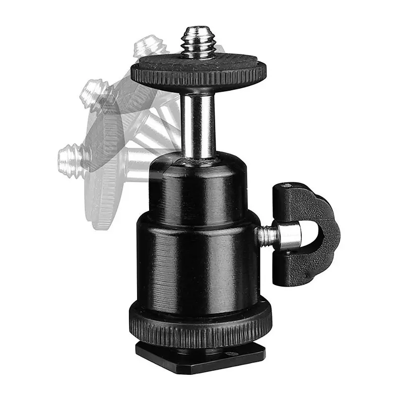 Kaliou For Camera Tripod LED Light Flash 1pc High Quality Tripod Bracket Holder Mount 1/4 Hot Shoe Adapter Cradle Ball Head