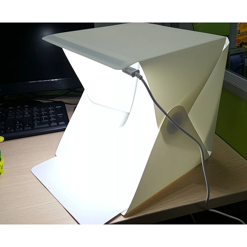 Kaliou Portable 20cm Professional Photo Light Box Portable Mini LED Softbox Flash diffuser