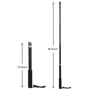 Kaliou Handheld 12 Inch Monopod Selfie Stick for Gopros 7 6 5 4 3 SJCAMs SJ4000 SJ5000 Action Camera DSLR Smart Phone
