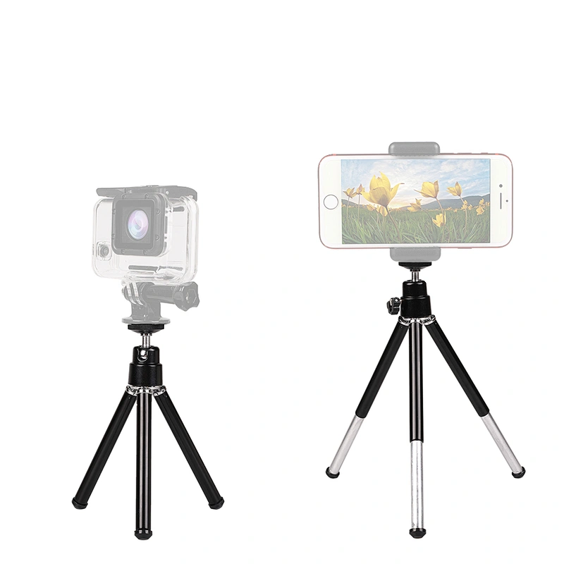 Kaliou Mobile Phone Mini Tripod Stand Monopod Tripods for Gopros 7 6 5 4 3  for Iphone 8 7 6 5 Samsung Cell Phone Xiaomihuawei