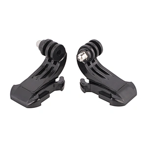 Kaliou Black 2pcs Vertical Surface Quick Release Mount Base Go pro J- Hook Buckle for Gopros 7 6 5 4 3 2 1 Chest Strap