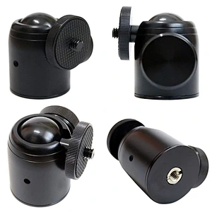 New arriving 360 Degree 1/4 tripod rotating Metal Tripod Mount Ball Head For DC Video Camera Quick Release
