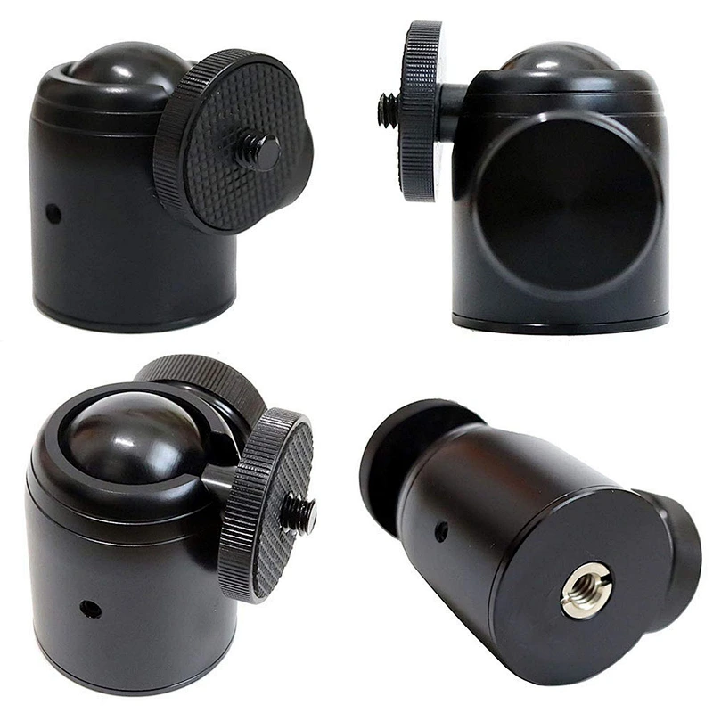 New arriving 360 Degree 1/4 tripod rotating Metal Tripod Mount Ball Head For DC Video Camera Quick Release