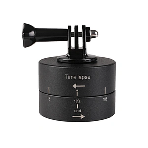 Kaliou 360 Degree Rotating 120min Time Lapse Automatic Timer Tripod Head Photography Delay Tilt Head for GoPros 7 6 5 4 3 2 1
