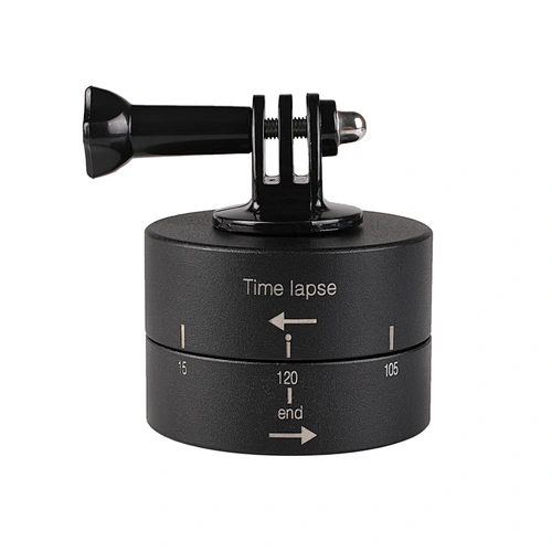 Kaliou 360 Degree Rotating 120min Time Lapse Automatic Timer Tripod Head Photography Delay Tilt Head for GoPros 7 6 5 4 3 2 1