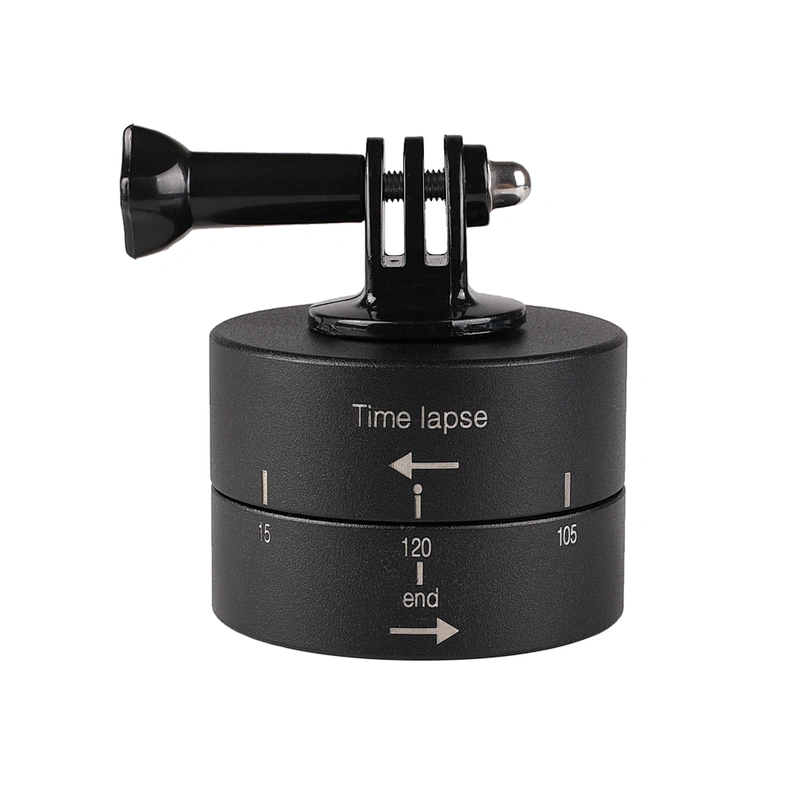 Kaliou 360 Degree Rotating 120min Time Lapse Automatic Timer Tripod Head Photography Delay Tilt Head for GoPros 7 6 5 4 3 2 1