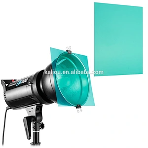 Kaliou Camera 30cm 11pcs Set Pack of Gel Sheet Transparent Color Correction Light Gel Filter Card for Photography Flashlights