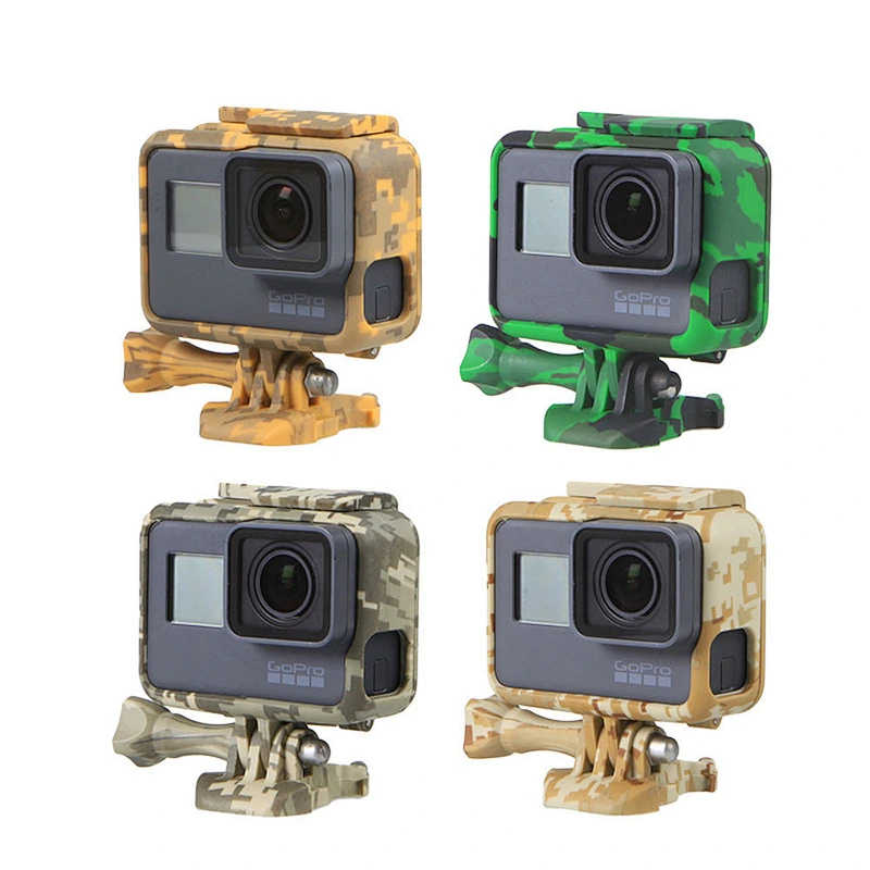 Standard Go pro hero5 Portable Camouflage Side Frame Colorful Shatter-resistant Cooling Protection Frame