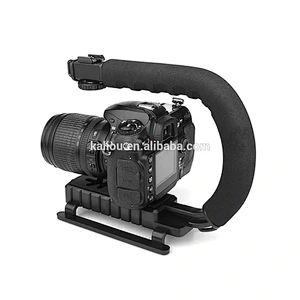 Kaliou Handheld Mini Video dslr camera DV Stabilizer U Shape Flash Camera Stabilizer bracket