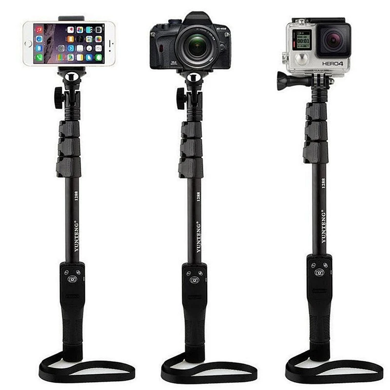 Kaliou Original Yunteng 1288 Selfie Stick Strong Monopod for camera tripod