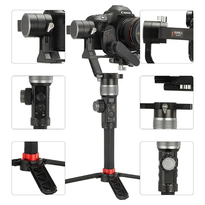 Hot New Manufacturer Handheld 3 Axis Panorama Mobile Camera Gimble Stabilizer for Sports Self-video Shooting