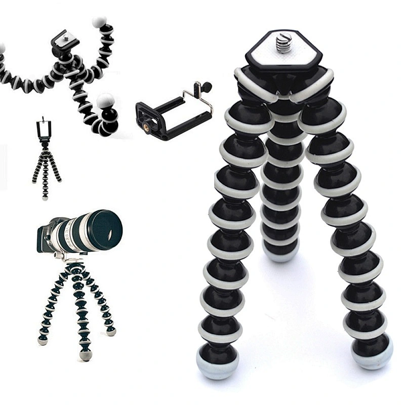 Kaliou Mini Octopus Tripod Bracket Portable Flexible Phone Holder For Go pro Camera Mobile Phone Tripods Foldable Desktop Stand