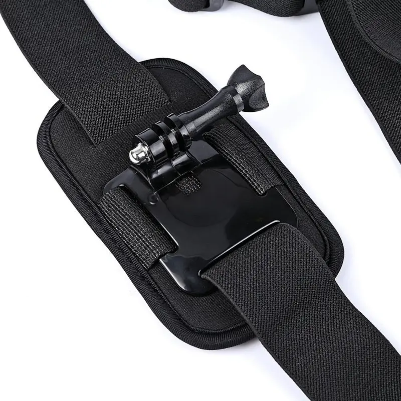 Adjustable Elastic Single/Double Shoulder Camera Chest Strap Mount Harness Belt for GoPro Hero 7, 6, 5, 4, 3+Action Camera