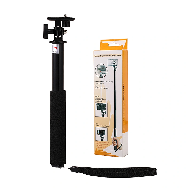 Kaliou Handheld 12 Inch Monopod Selfie Stick for Gopros 7 6 5 4 3 SJCAMs SJ4000 SJ5000 Action Camera DSLR Smart Phone