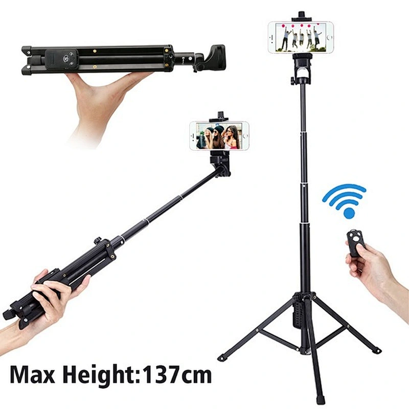 Yunteng 1688  3 in 1 Selfie Stick Tripod Stand Super Lightweight Mini Bluetooth Remote Monopod For Iphone7 6 Samsungs