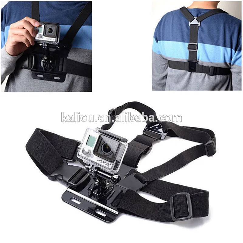 Kaliou Professional Go Pro配件Go Pro胸带7 6 5 4 3 2 1 Sj4000 Sj8 pro Yi 4K运动相机配件