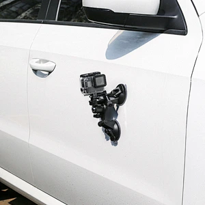 Kaliou Factory Plastic Triangle Suction Cup With 360 Degree Rotation Ball Head For Gopros 7 6 5  4 3 2 1 Action Camera