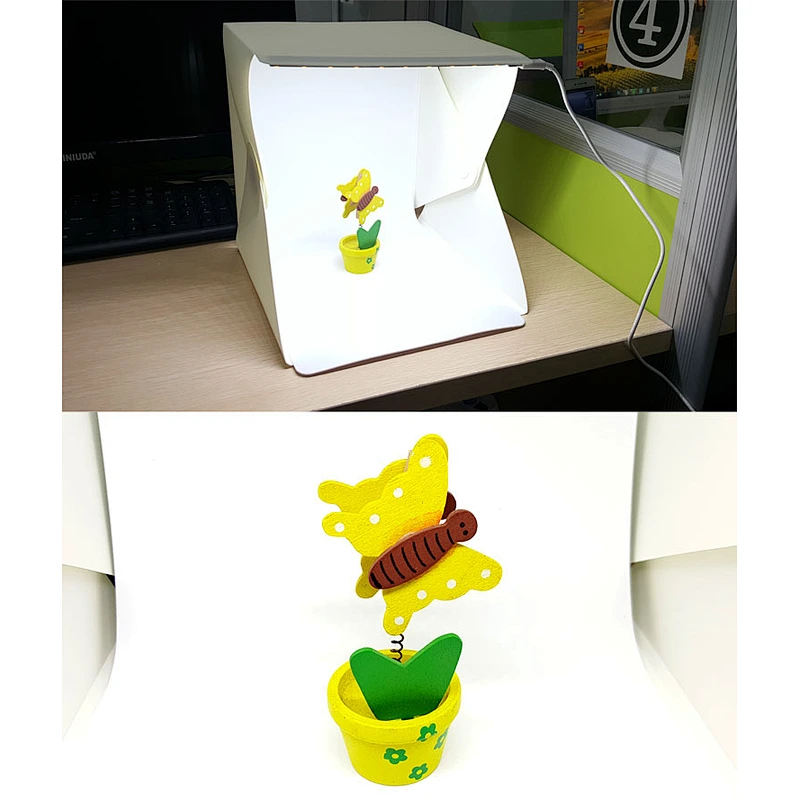 Kaliou Portable 20cm Professional Photo Light Box Portable Mini LED Softbox Flash diffuser