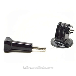 High quality cheapest tripod mount adapter with long thumb screw for Go pro heros cameras