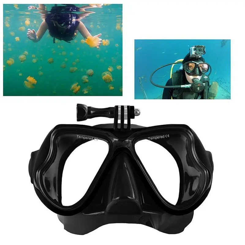 2018 Professional Underwater Diving Mask Scuba Snorkel Swimming Goggles Scuba Diving Equipement Suitable For Most Sport Camera