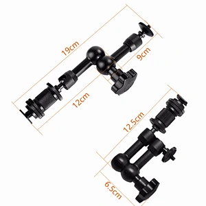 New Flexible Camera Bracket 11 Inch Friction Articulated Magic Arm 1/4 Hot Shoe Connector for Camera LCD Monitor LED Light