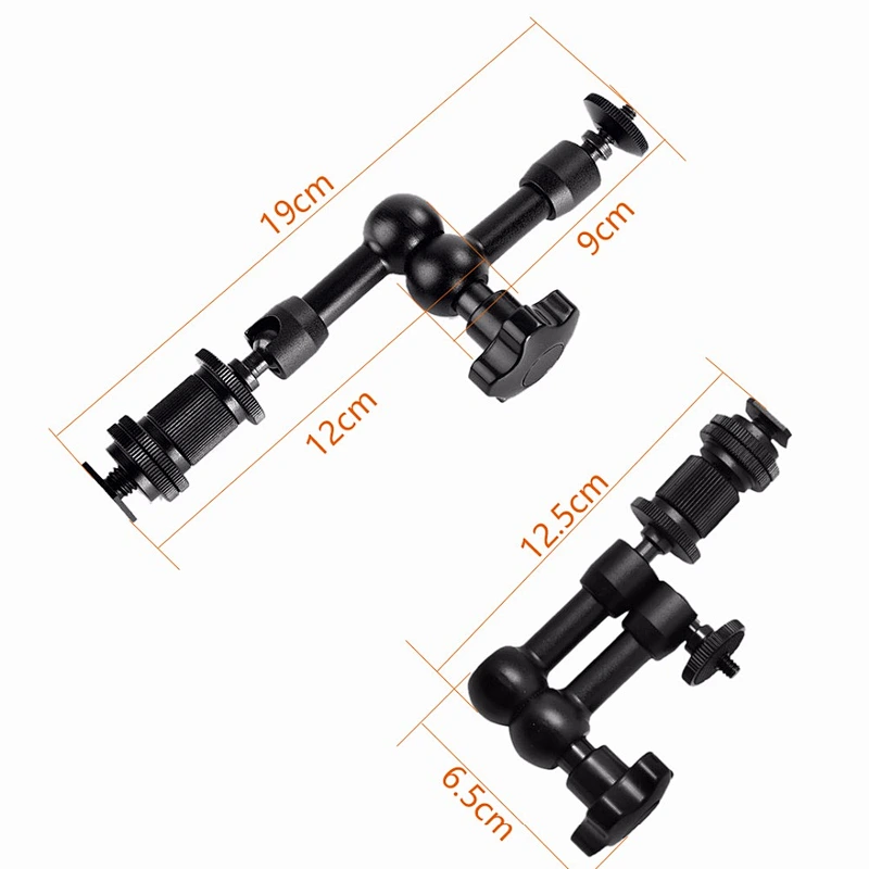 New Flexible Camera Bracket 11 Inch Friction Articulated Magic Arm 1/4 Hot Shoe Connector for Camera LCD Monitor LED Light