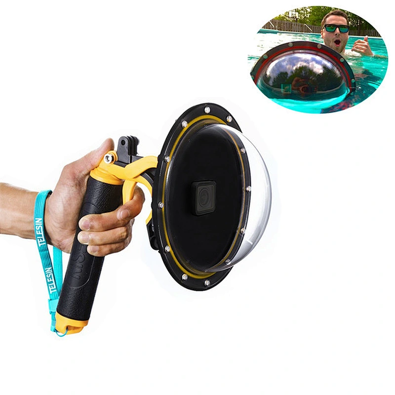 2018 New Dome Port Set Lens Transparent Housing Cover Case for Go pro heros 5 for diving housing case for 3ds xl