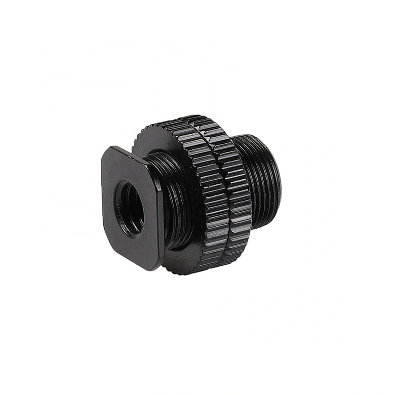 Metal shockproof clip Hot shoe Adapter 5/8 inch 1/4 inch Screw for Microphone Mic Mount Bracket