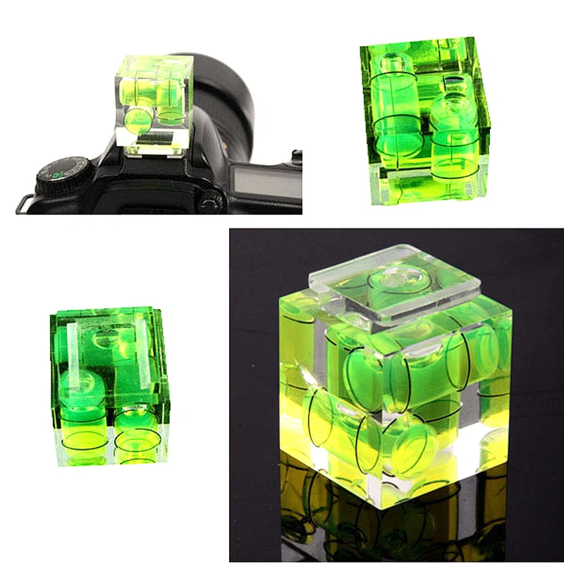 Kaliou Universal 3 Axis Hot Shoe Level Bubble Spirit Level for Canon Nikon Casio Fuji Samsun Camera Accessorissories DSLR Camera