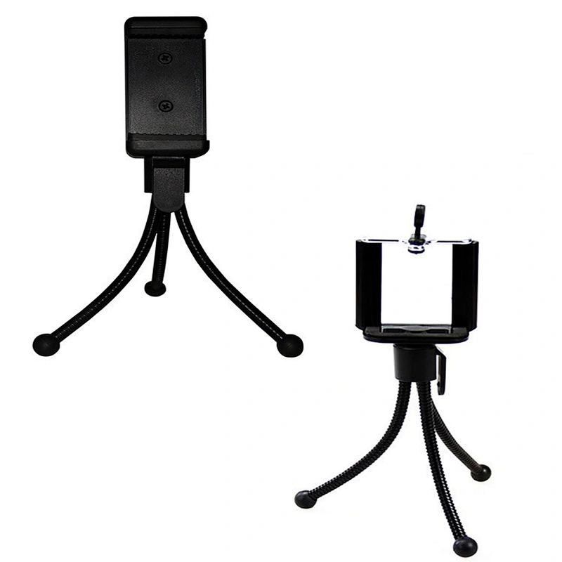 Kaliou Factory Flexible Iron Mini Tripod for Mobile Phone Smartphone Selfie Stick Stand for Go pro 7 6 5 4 3 2 Camera Accessory