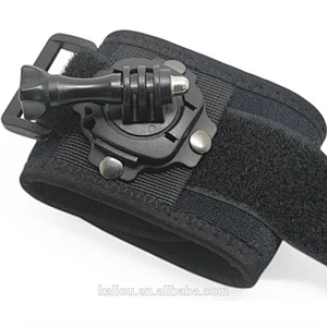 Factory direct sale Holder Wrist Strap Band Hand Strap with 360 Degree Rotating Mount for Go Pro Hero4 / 3+ / 3 / 2/1