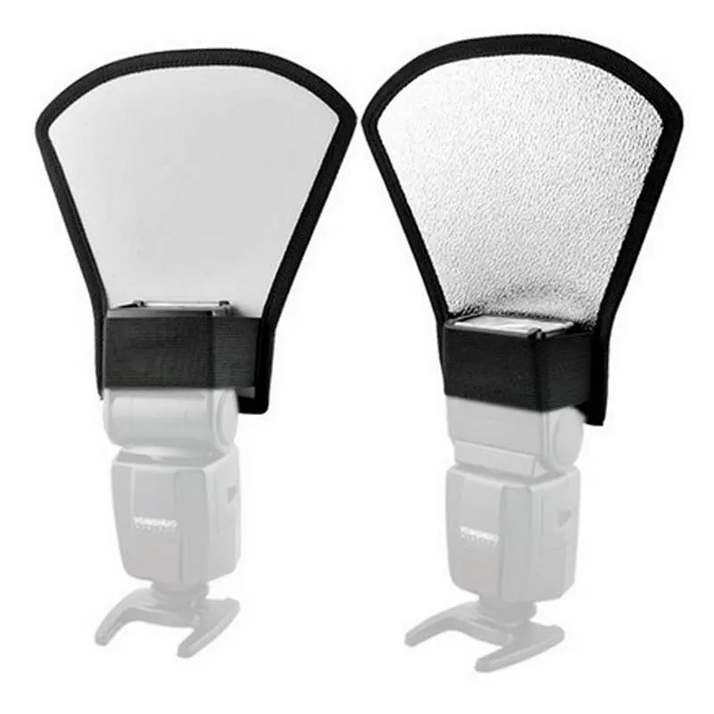Kaliou White Camera Flash Diffuser Softbox Photo Flash Light Reflector For Canon Cameras 11*18*20cm
