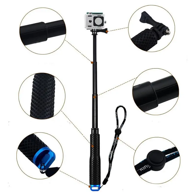 Kaliou Selfie Stick Mini Tripod Extendable Monopod Universal For iPhone 8 X 7 6s Plus For action camera
